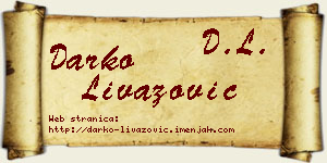 Darko Livazović vizit kartica